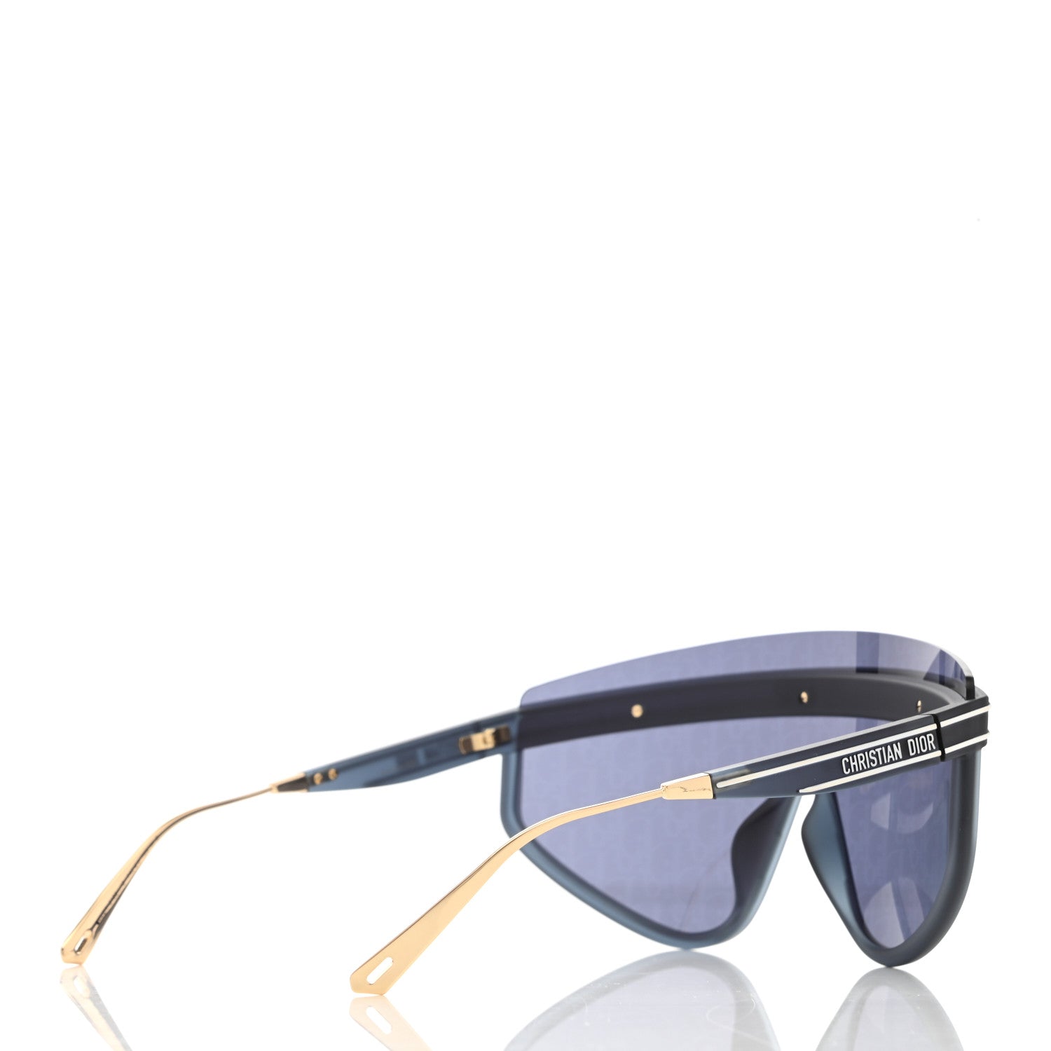 Christian Dior Oblique Mask DiorClub M2U Sunglasses Translucent Blue 4 of 7