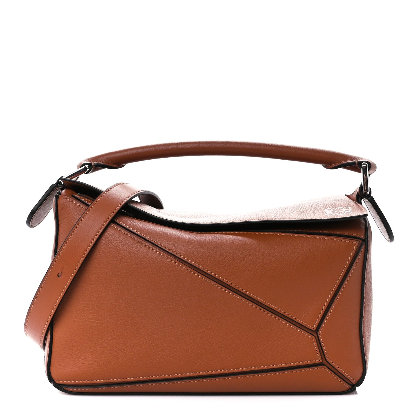 Calfskin Small Puzzle Bag Tan
