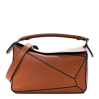 Loewe Calfskin Small Puzzle Bag Tan 1 of 11