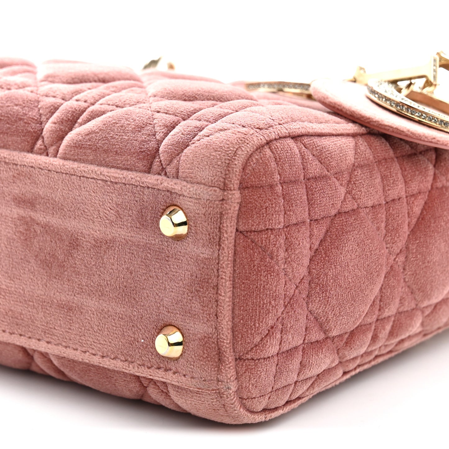 Velvet Mini Lady Dior Pink