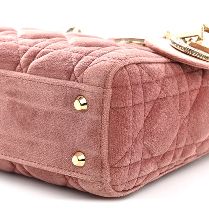 Christian Dior Velvet Mini Lady Dior Pink 10 of 10
