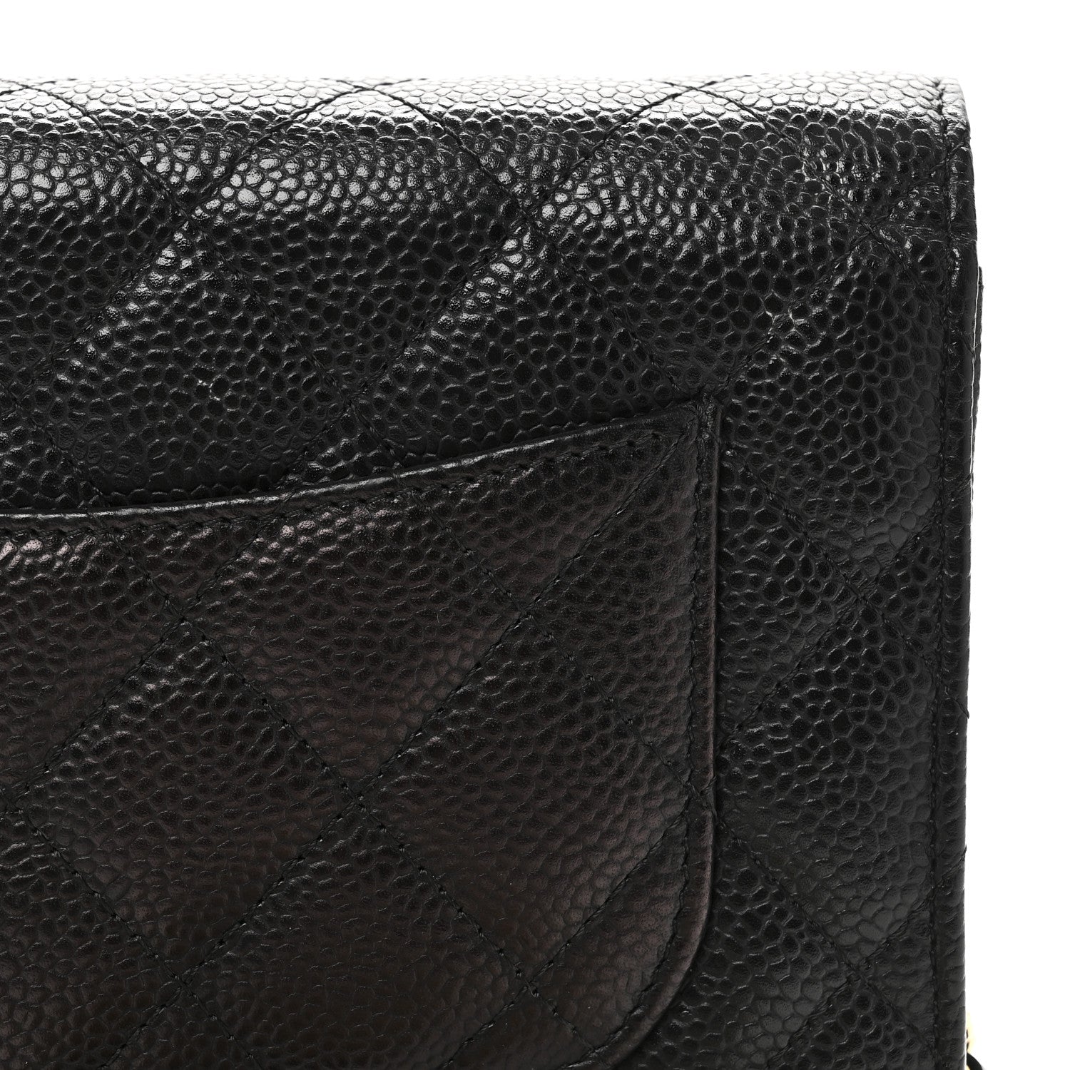 Chanel Caviar Quilted Wallet On Chain WOC Black 10 of 13