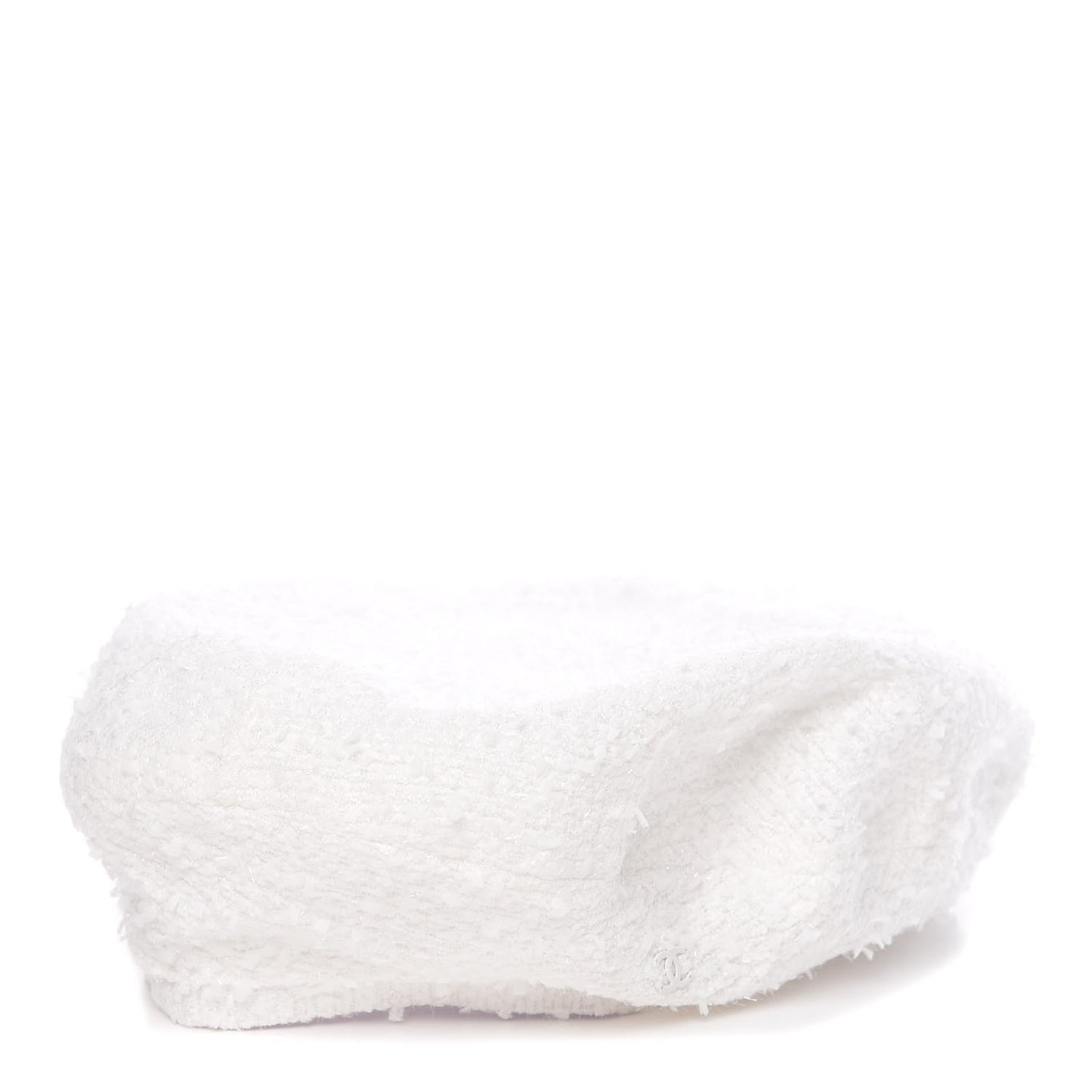 Tweed CC Beret L Ivory