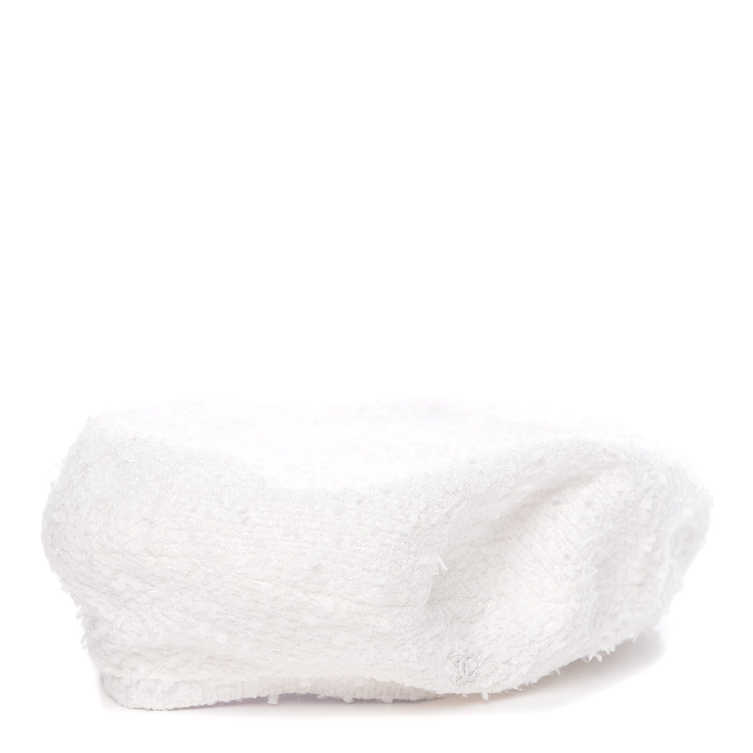Chanel Tweed CC Beret L Ivory 1 of 5