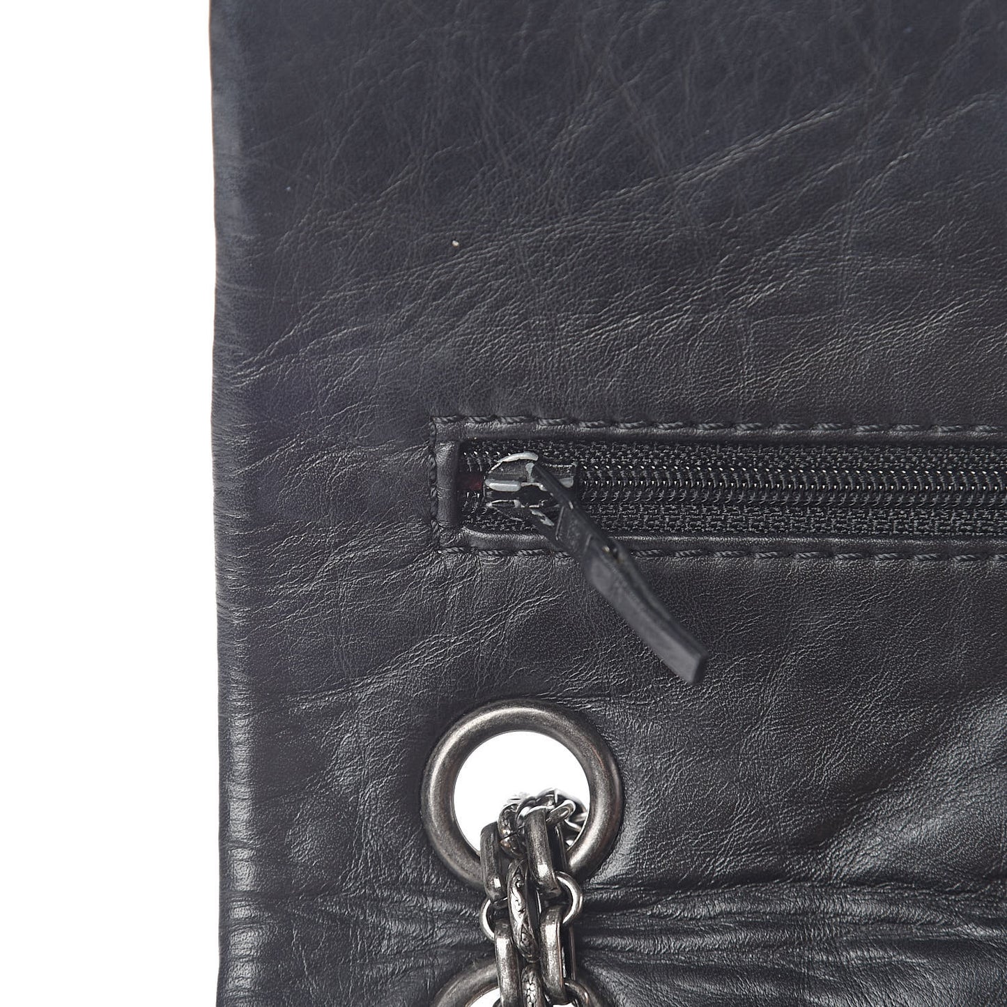 Aged Calfskin Quilted 2.55 Reissue 225 Flap Black