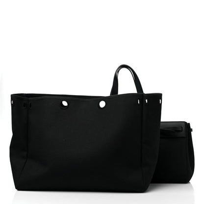 Hermes Toile Vache Hunter Herbag Cabas MM Black 3 of 16