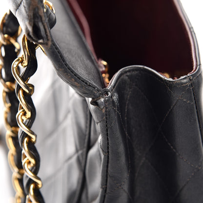 Chanel Lambskin Quilted XL Jumbo Single Flap Black 12 of 20