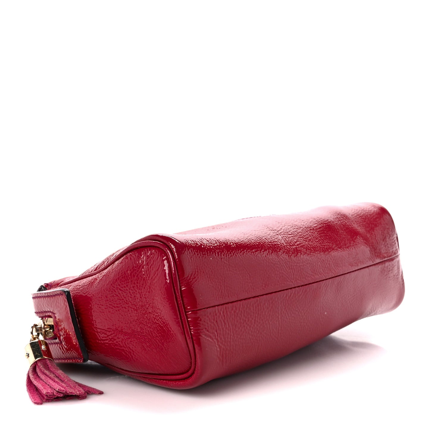 Soft Patent Soho Cosmetic Case Bright Bougainvillea