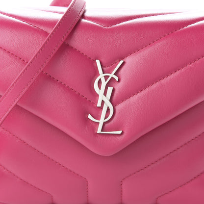 Saint Laurent Calfskin Y Quilted Monogram Toy Loulou Crossbody Bag Freesia 9 of 9