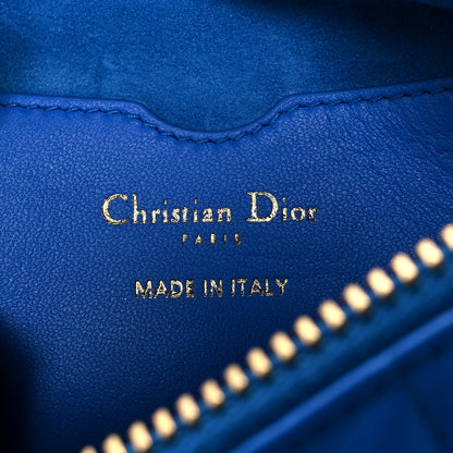 Christian Dior Lambskin Cannage Small Dior Vibe Hobo Bag Fluorescent Blue 8 of 10