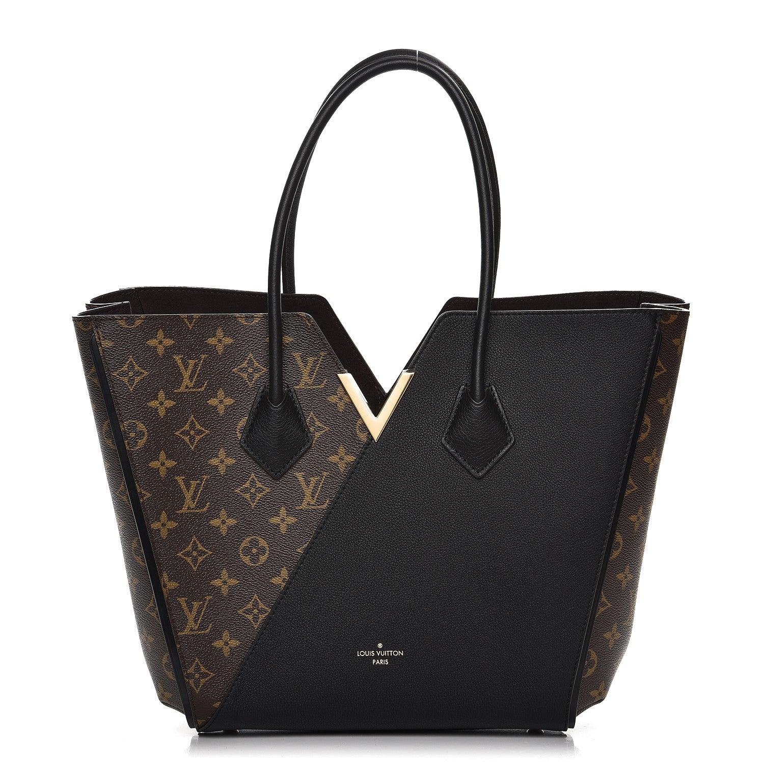 Louis Vuitton Calfskin Monogram Kimono Tote Black 1 of 7