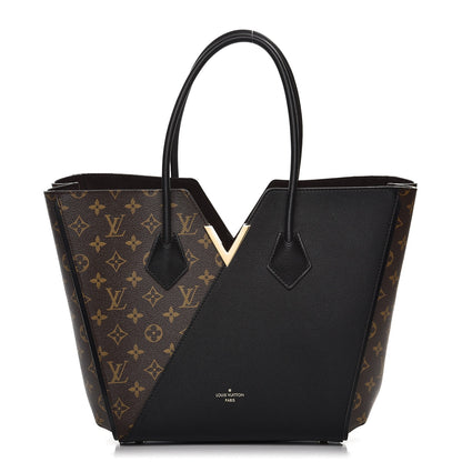 Louis Vuitton Calfskin Monogram Kimono Tote Black 1 of 7