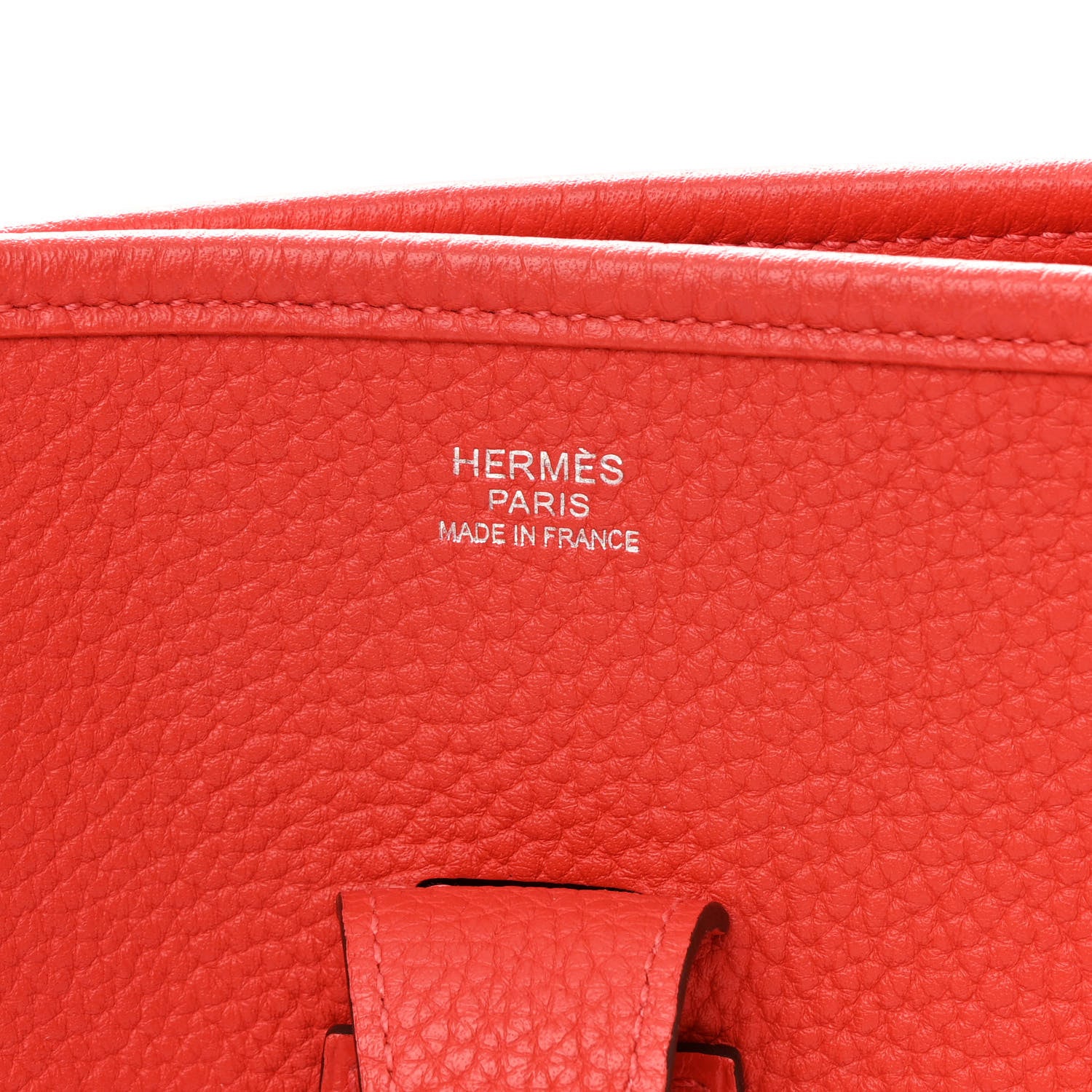 Hermes Taurillon Clemence Amazone Evelyne III GM Rouge Pivoine 5 of 12