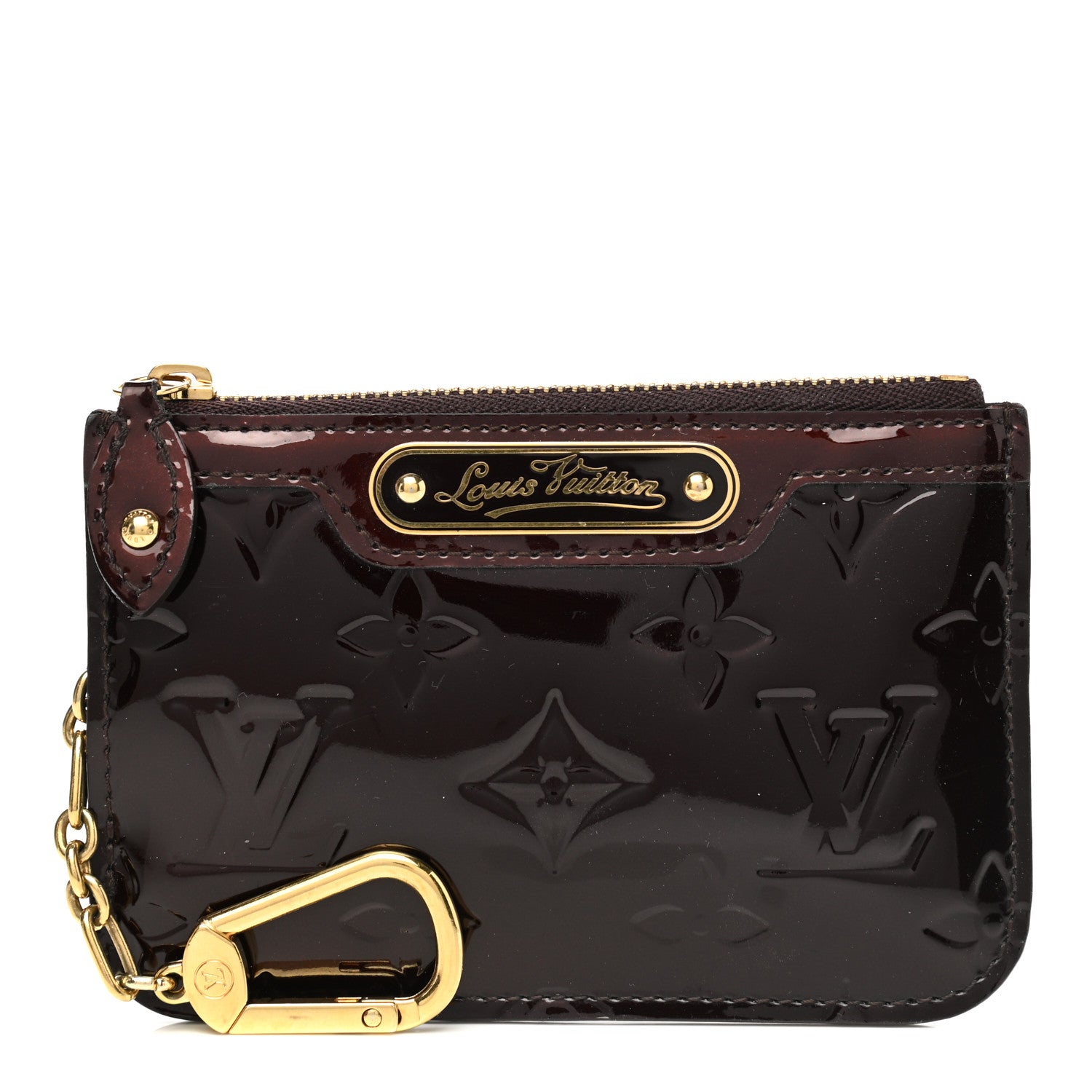 Louis Vuitton Vernis Key Pouch Amarante 1 of 7