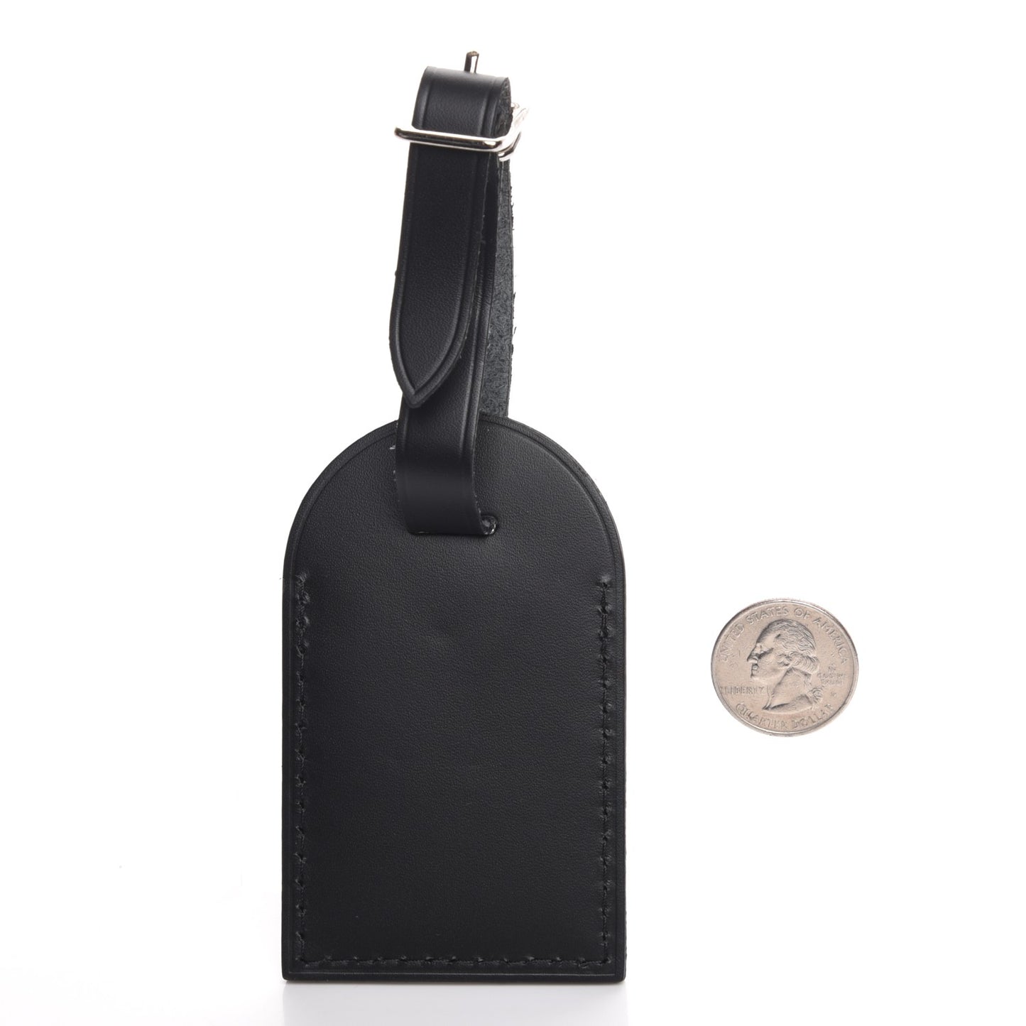 Calfskin Luggage Tag Black