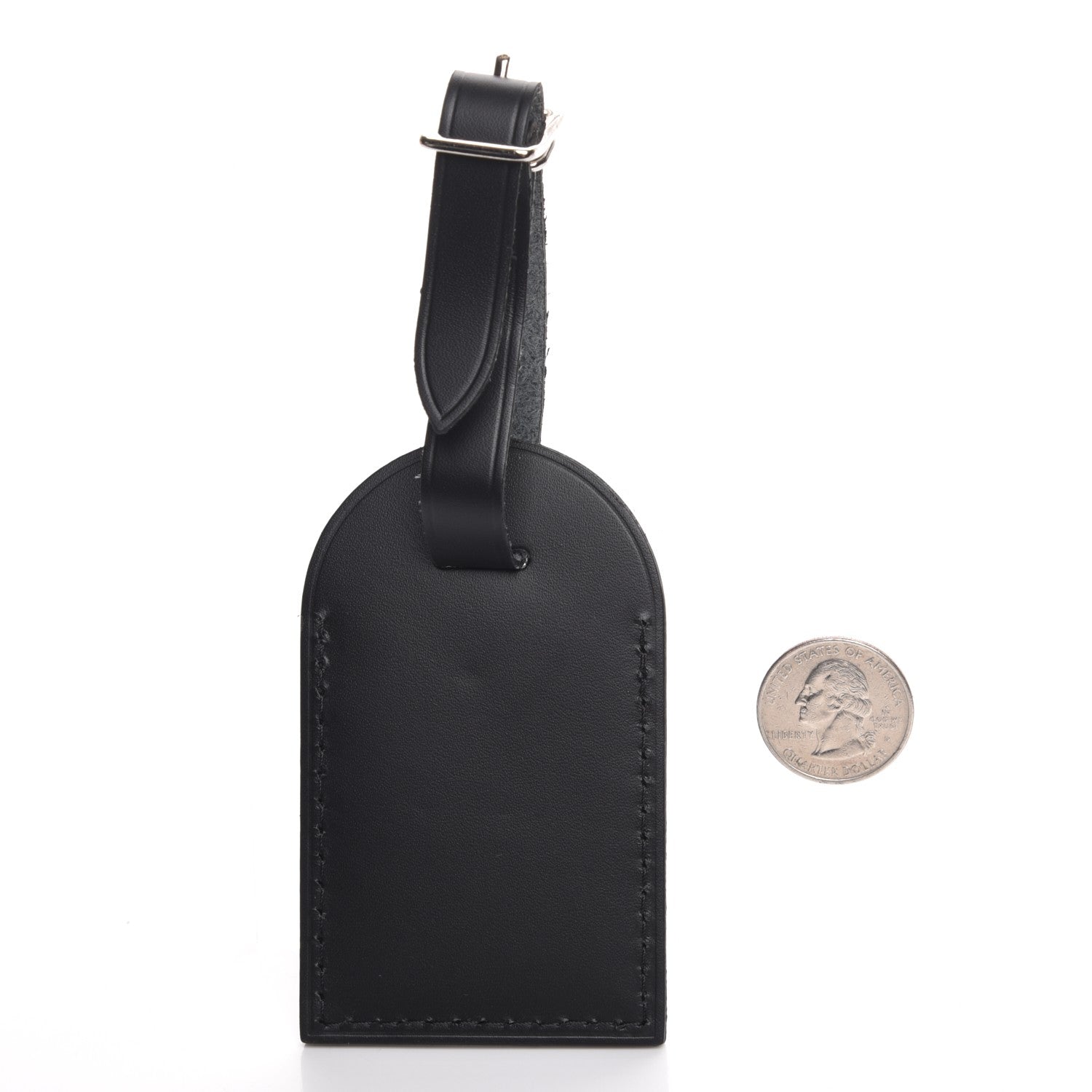 Louis Vuitton Calfskin Luggage Tag Black 2 of 3