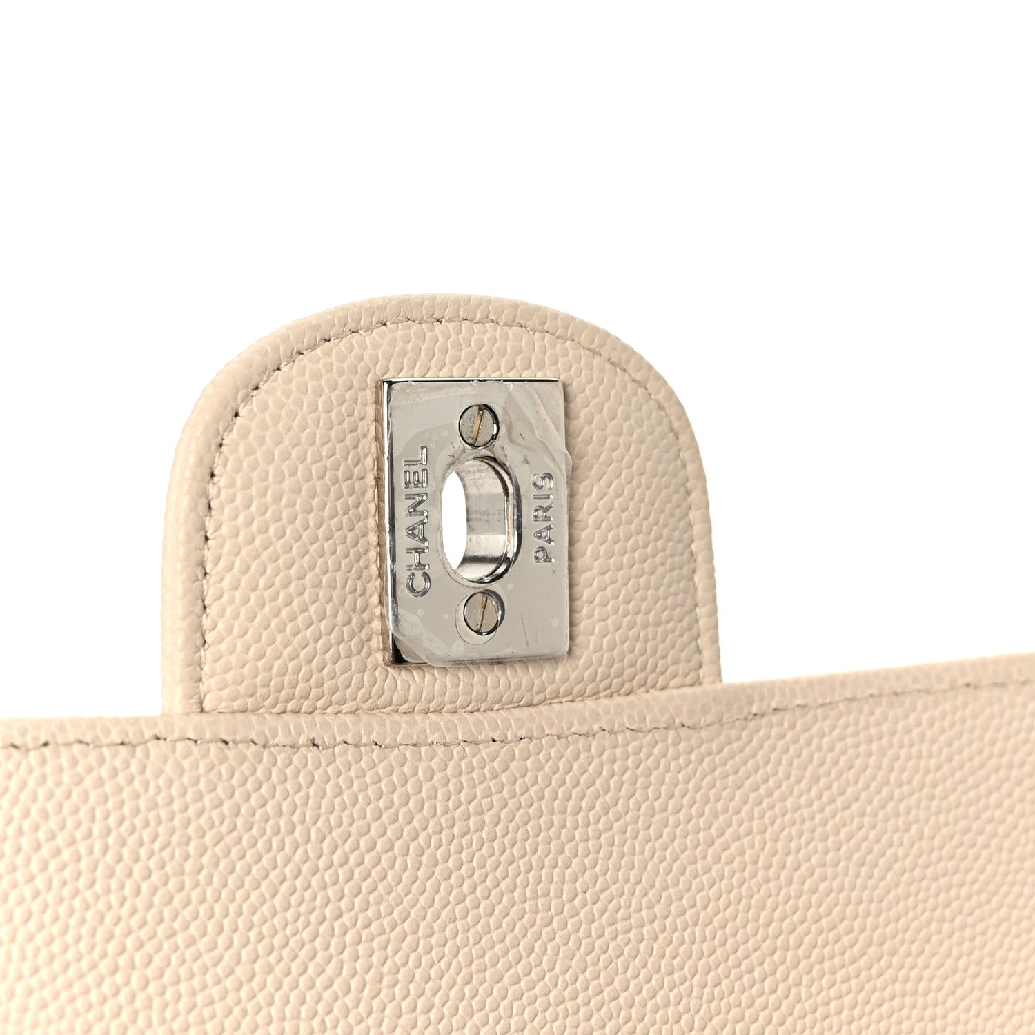 Chanel Caviar Quilted Mini Rectangular Flap Light Beige 7 of 12