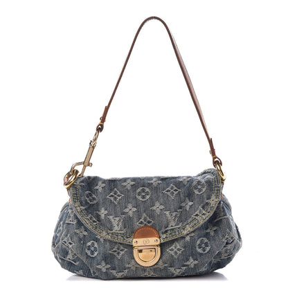 Louis Vuitton Monogram Denim Mini Pleaty Blue 1 of 10