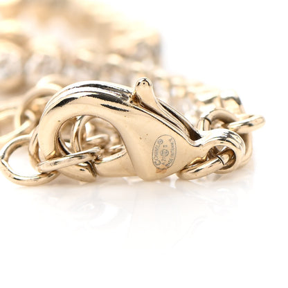 Chanel Crystal CC Perfume Bottle Necklace Gold 5 of 7