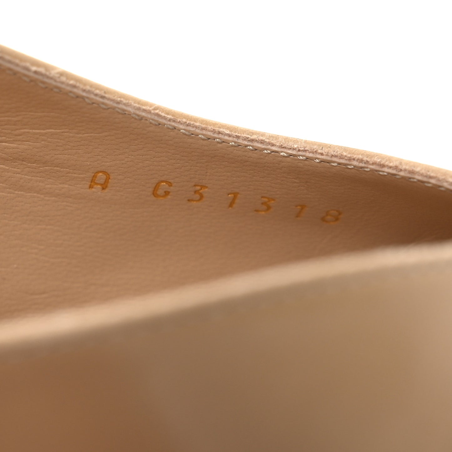 Goatskin Grosgrain Cap Toe CC Slingback Pumps 37.5 Beige Black