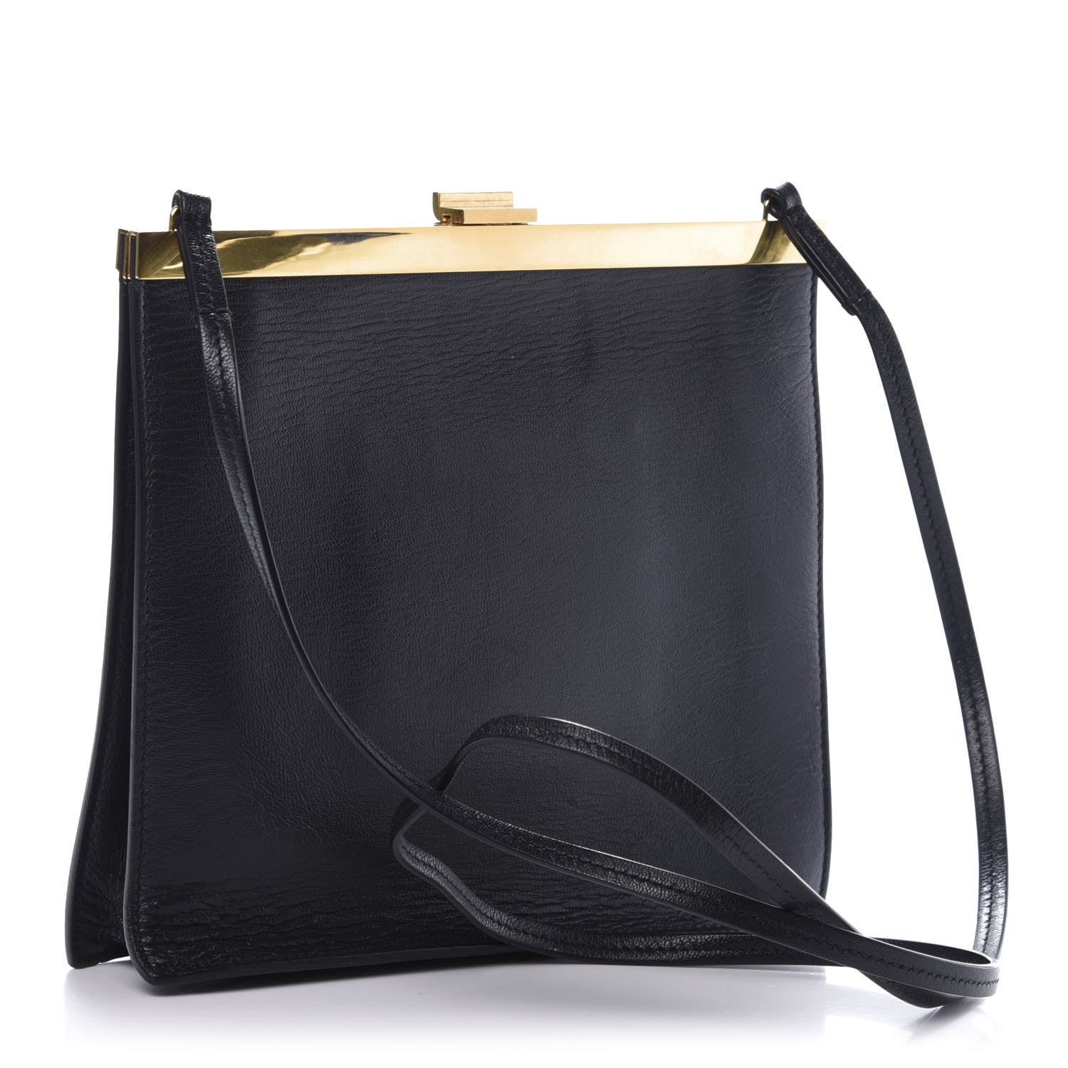 Celine Smooth Calfskin Mini Clasp Bag Black 3 of 10