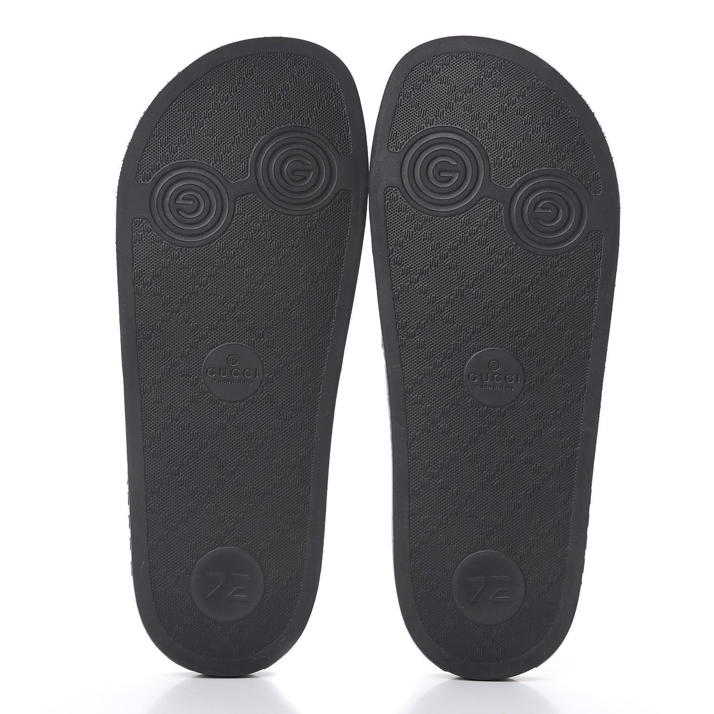 Rubber Womens Logo Slide Sandals 39 Black