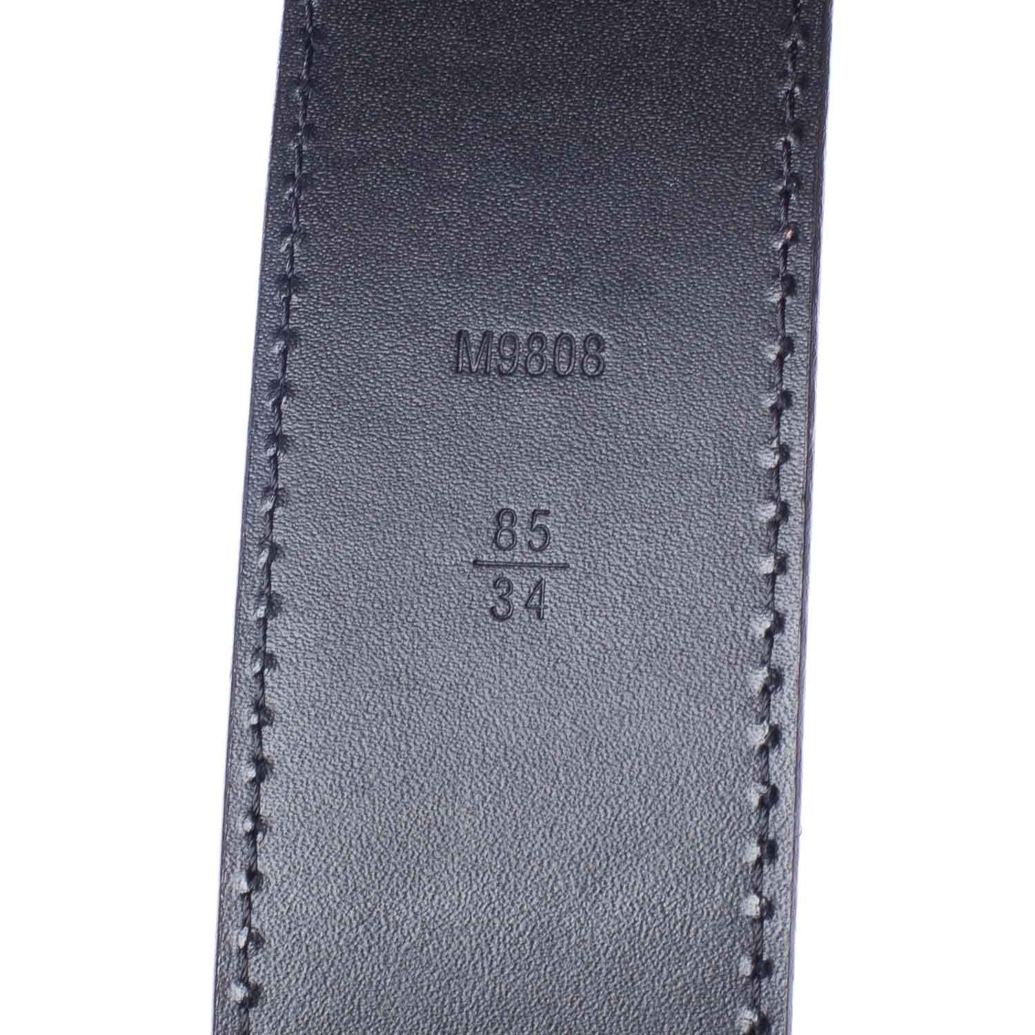 Louis Vuitton Damier Graphite LV Initiales Belt 85 34 5 of 5