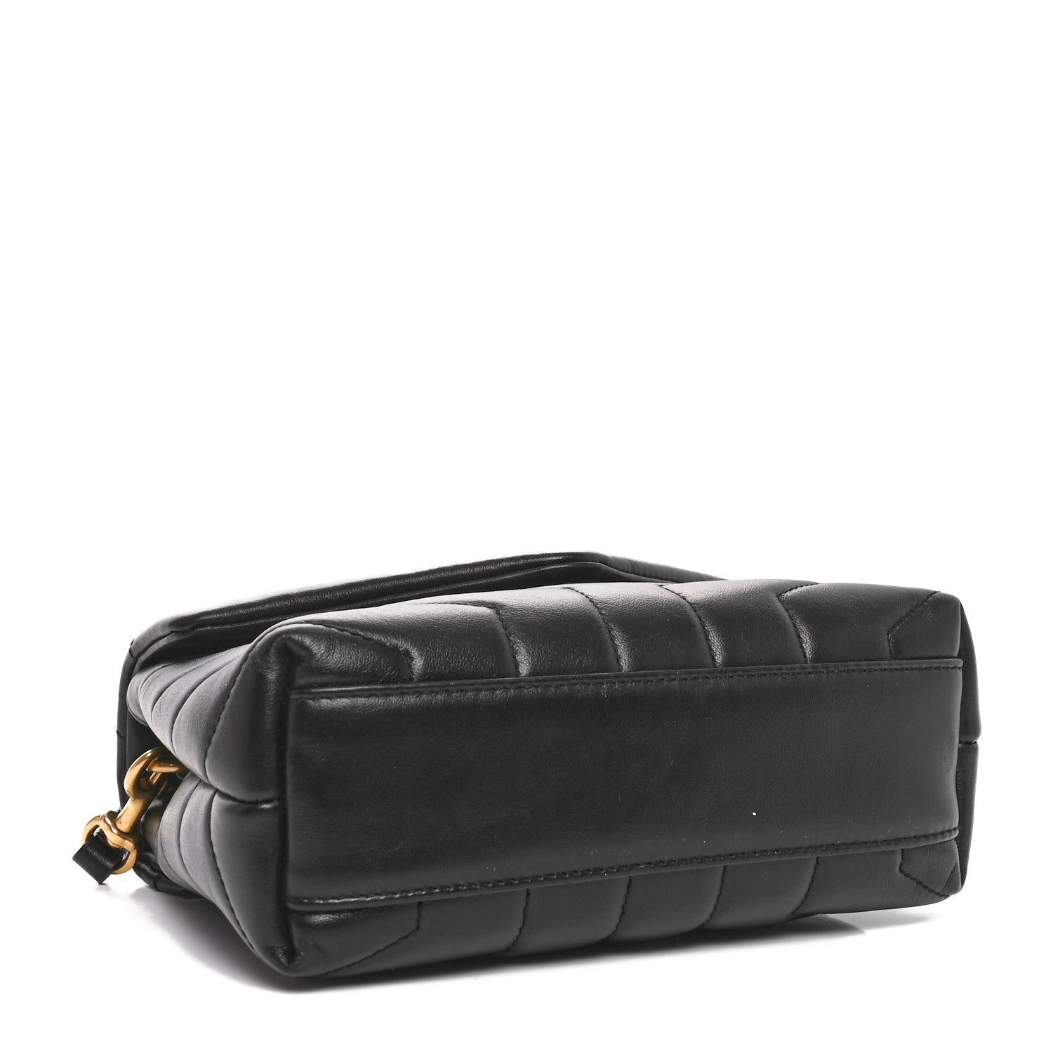 Saint Laurent Calfskin Y Quilted Monogram Toy Loulou Crossbody Bag Black 4 of 10