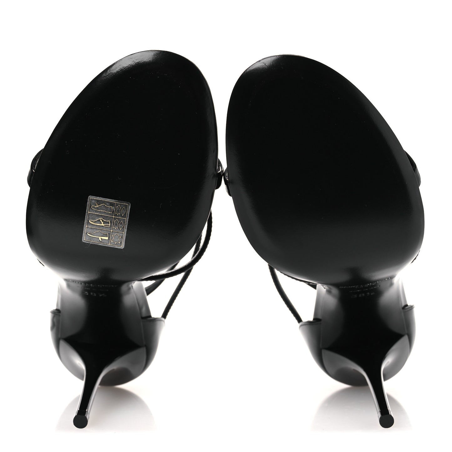 Patent Cassandra 100 Ankle Strap Sandals 38.5 Black