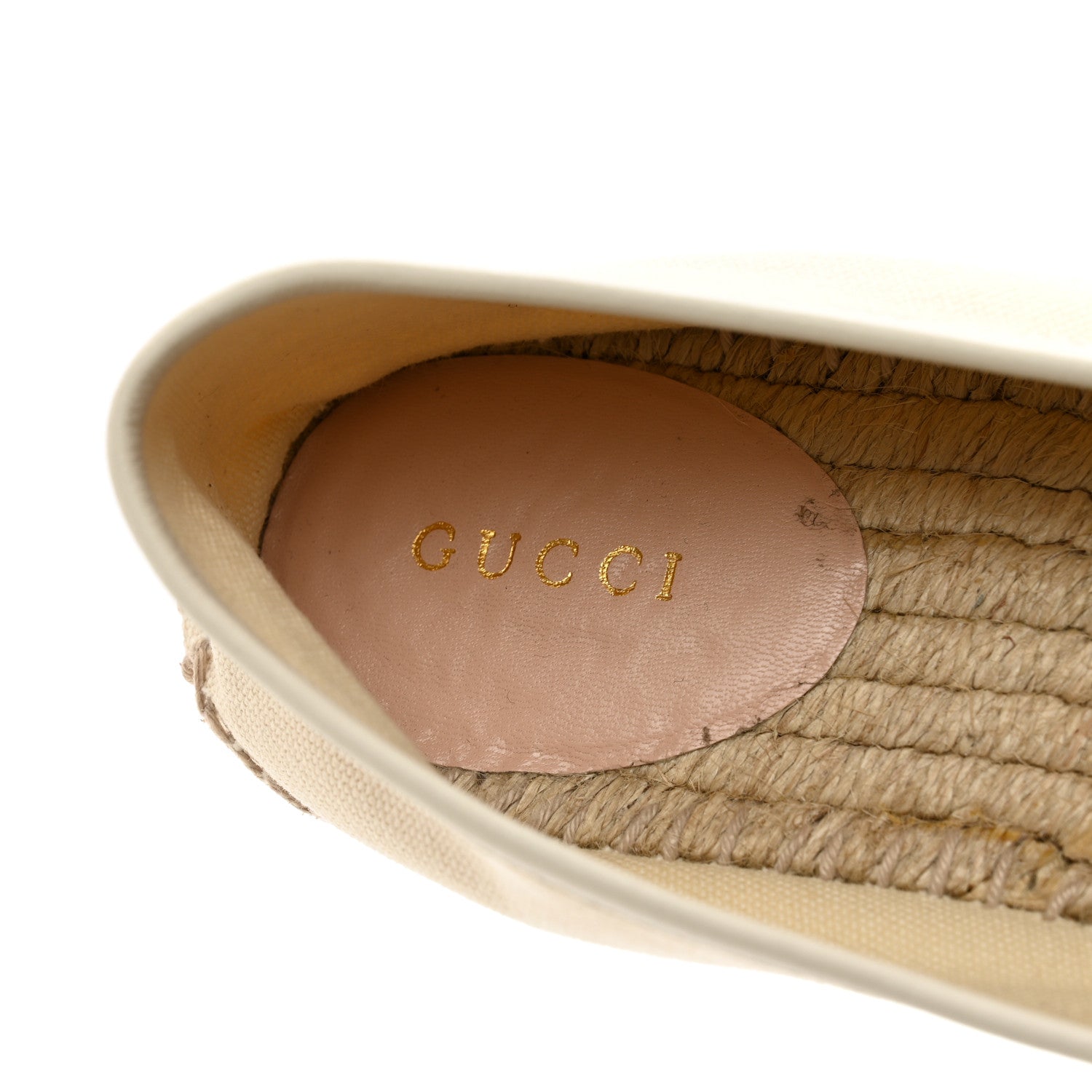 Gucci Canvas Logo Espadrilles Greggio 38 White 8 of 8