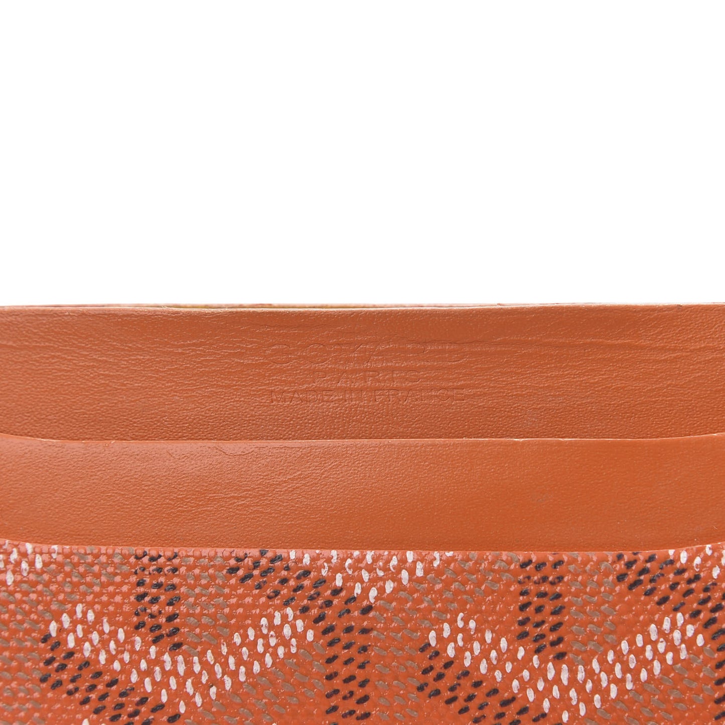 Goyardine Saint Sulpice Card Holder Orange