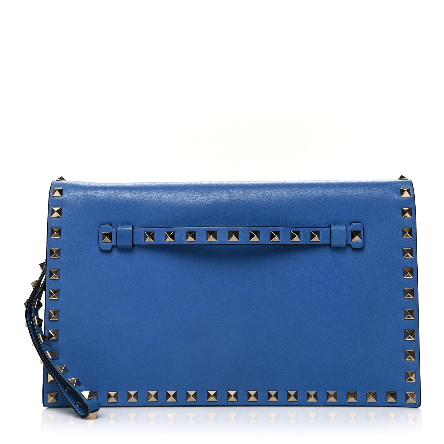 Valentino Garavani Nappa Rockstud Wristlet Clutch Light Sapphire 1 of 10