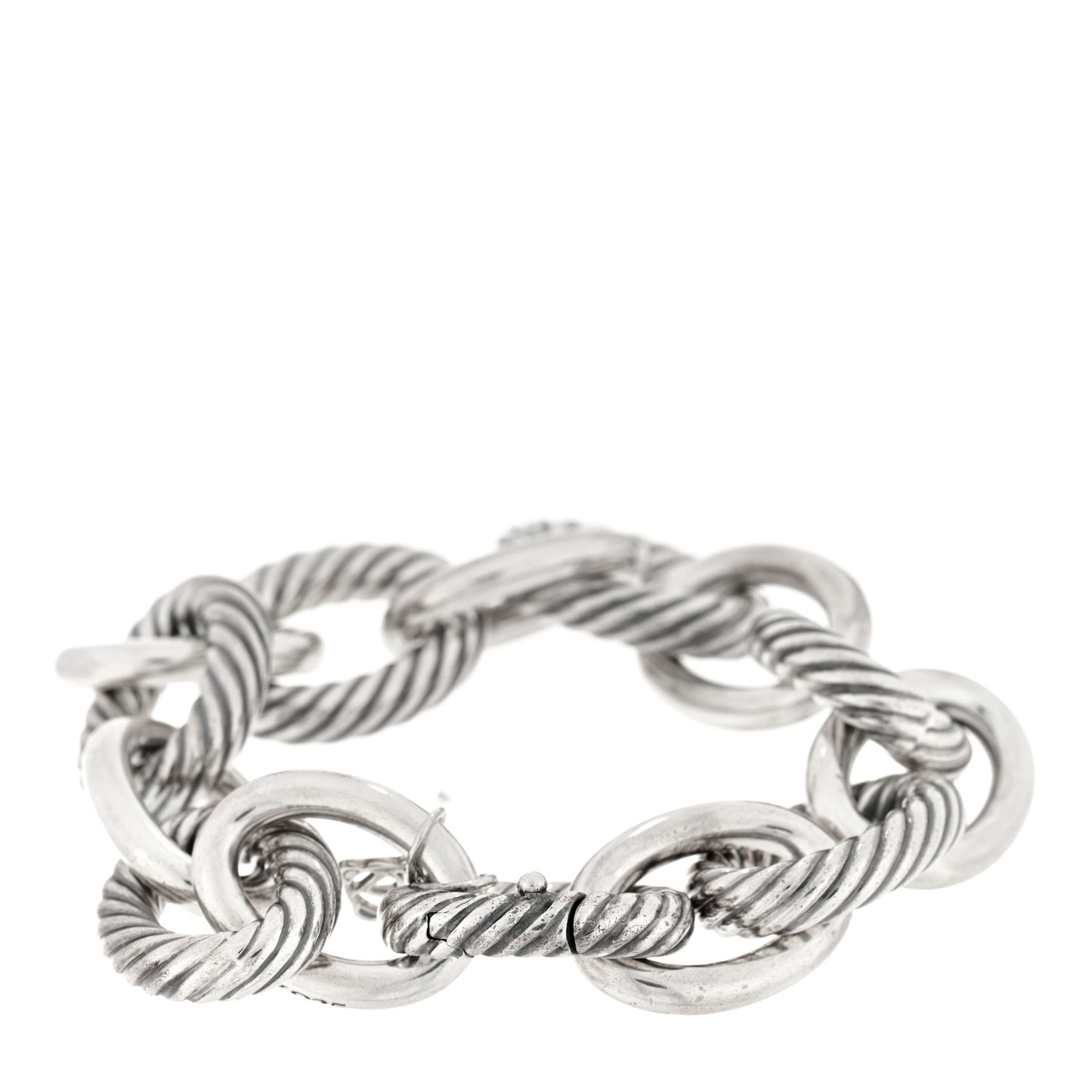 Sterling Silver 17mm Extra Large Oval Link Bracelet