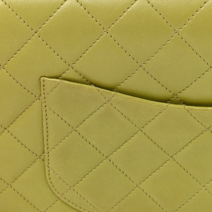 Chanel Lambskin Quilted Flap Clutch Light Green 10 of 11
