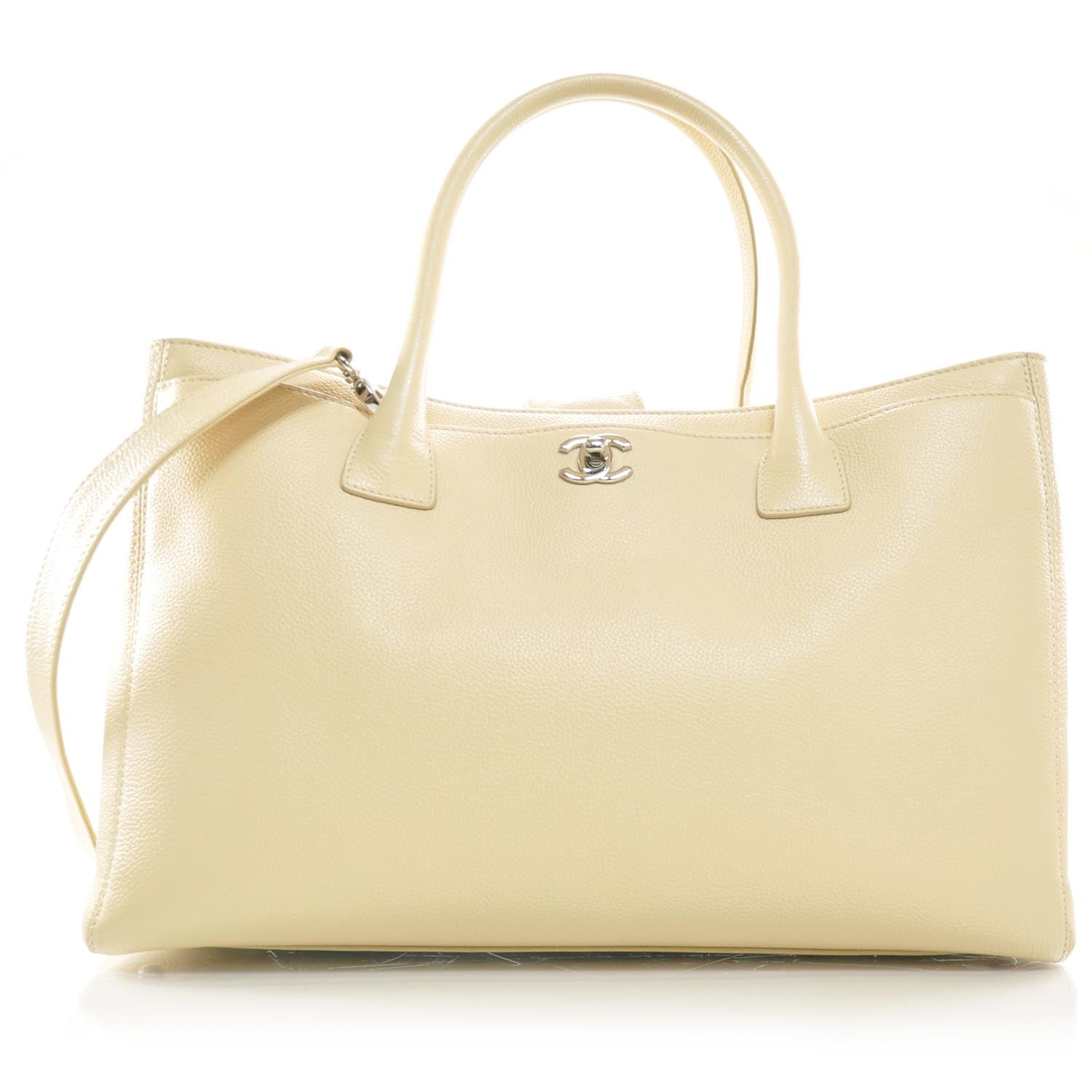 Chanel Caviar Cerf Shopper Tote Beige 1 of 10