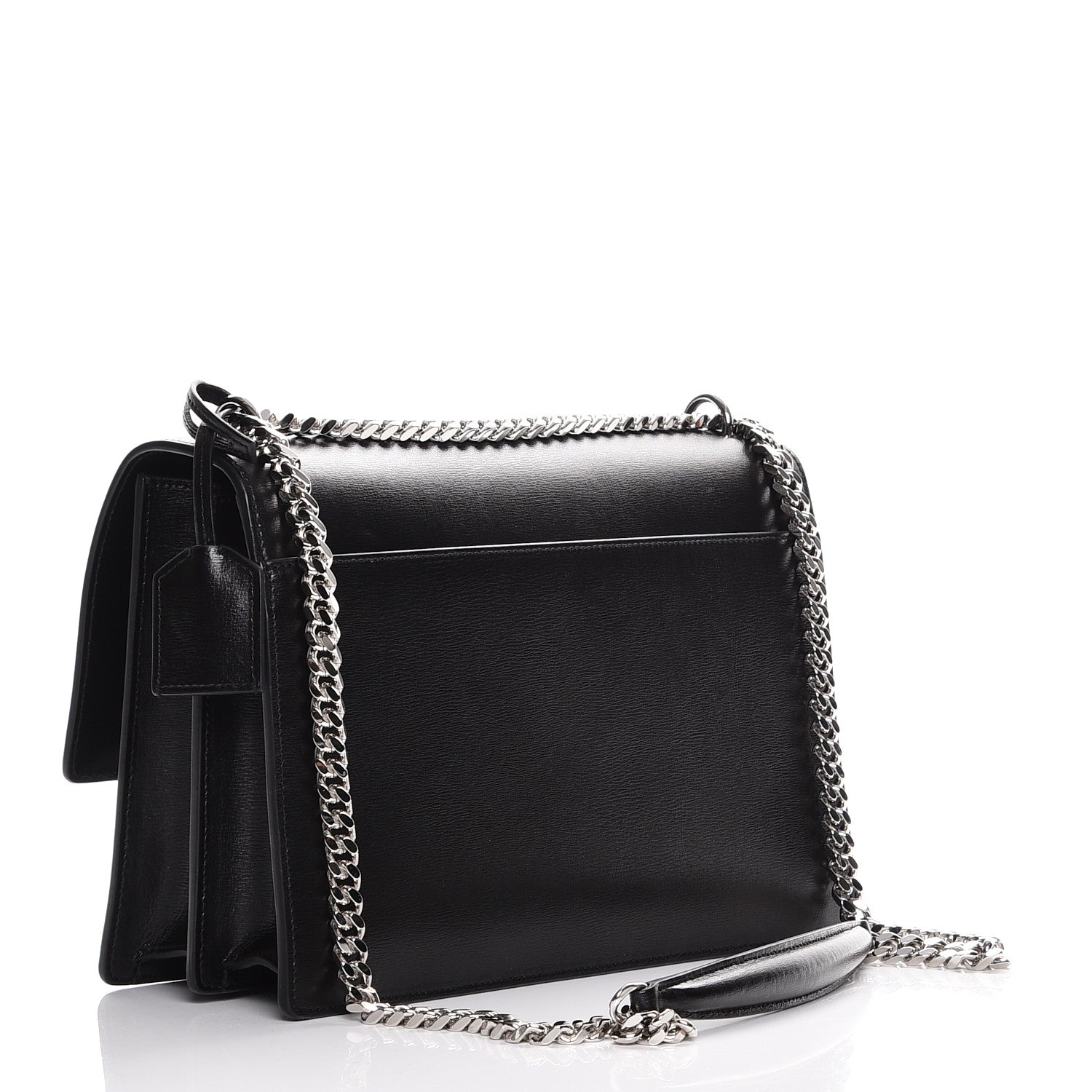 Saint Laurent Calfskin Large Monogram Sunset Black 3 of 7