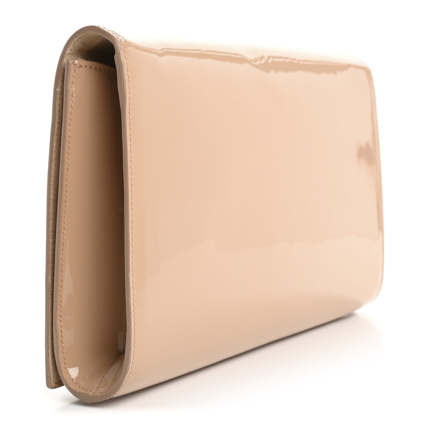 Saint Laurent Patent Calfskin Monogram Large Belle De Jour Clutch Chair 3 of 12