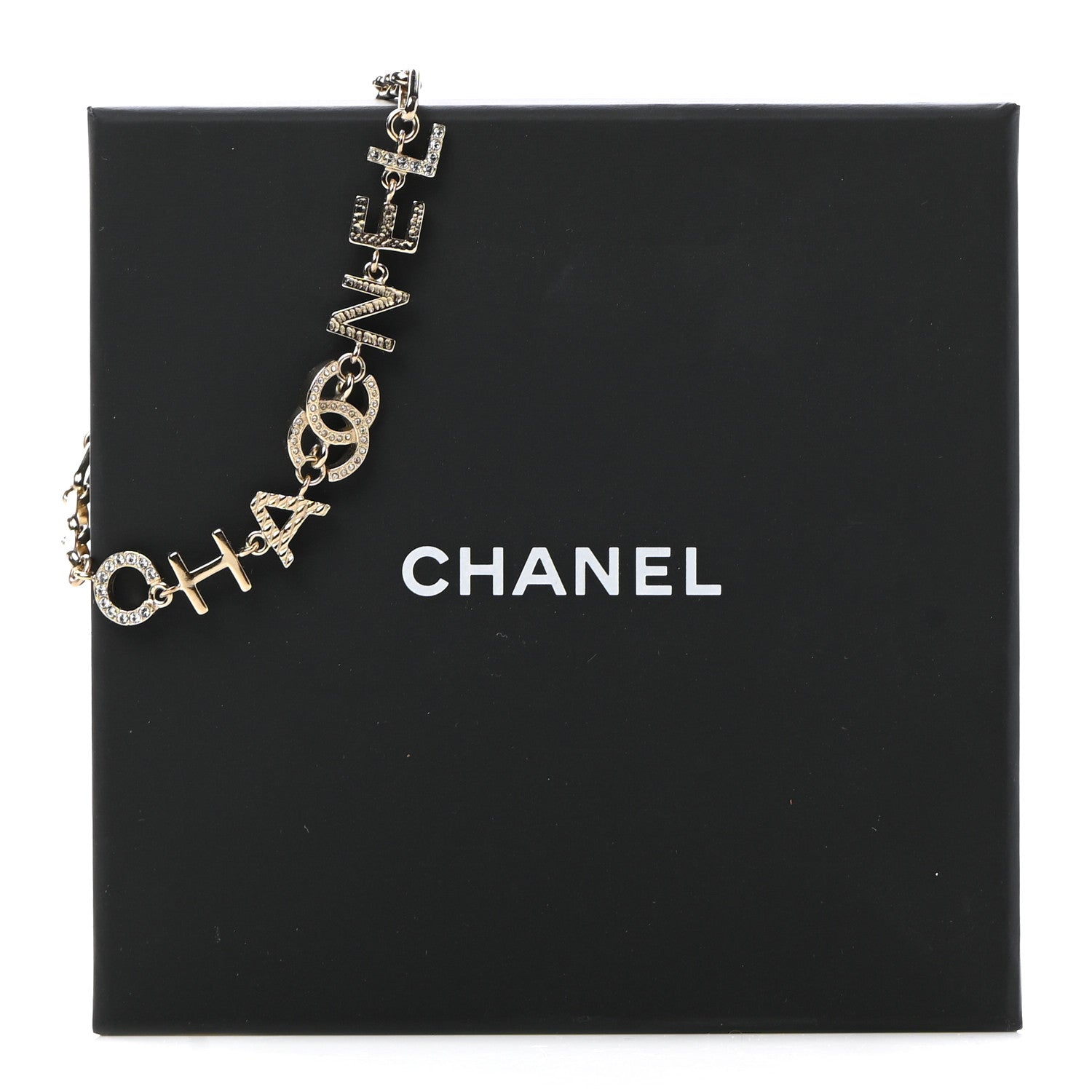 Chanel Metal Logo CC Chain Bracelet Gold 6 of 6