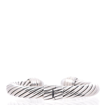 David Yurman Sterling Silver Pearl 10mm Cable Classics Hinged Bracelet 3 of 8