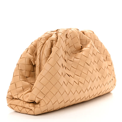 Bottega Veneta Nappa Maxi Intrecciato The Pouch Oversized Clutch Almond 3 of 10