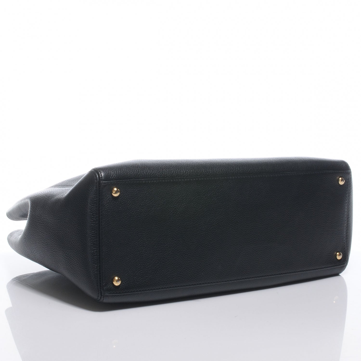 Chanel Calfskin Cerf Executive Shopper Tote Black 4 of 7