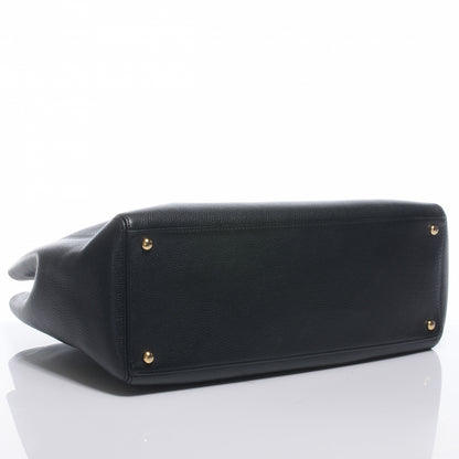 Chanel Calfskin Cerf Executive Shopper Tote Black 4 of 7