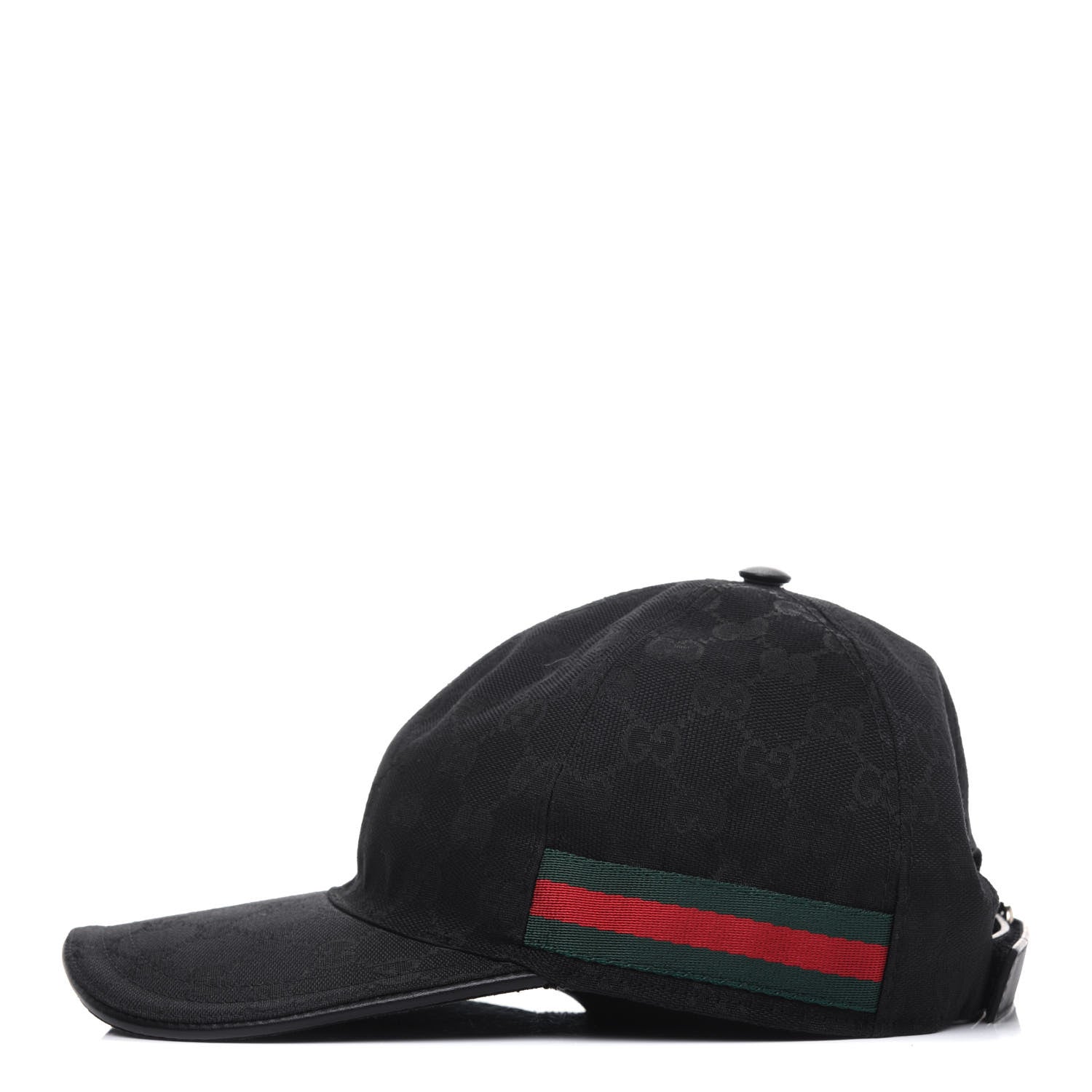 Gucci Monogram Web Baseball Hat M Black 2 of 8