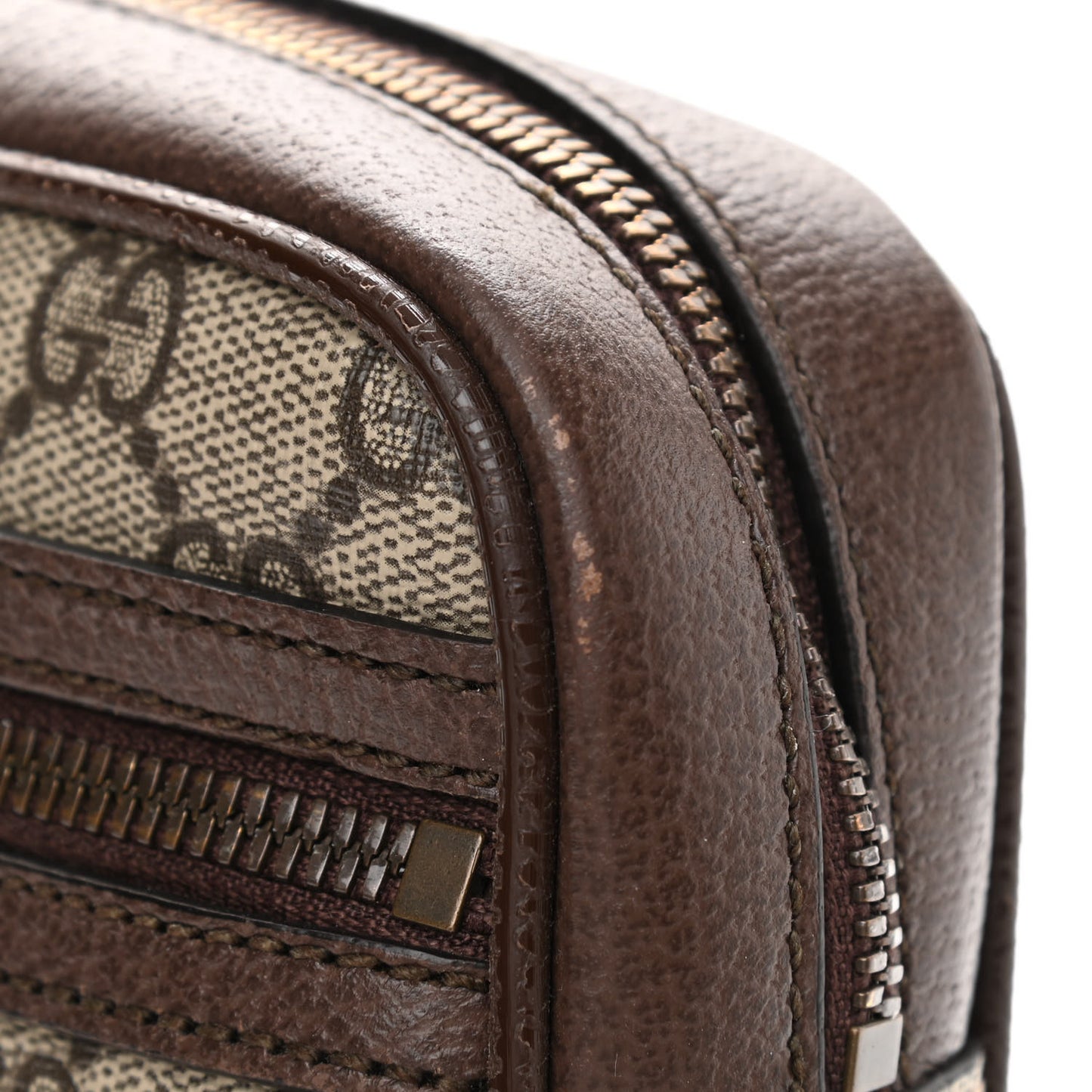 GG Supreme Monogram Web Mini Ophidia Messenger Brown