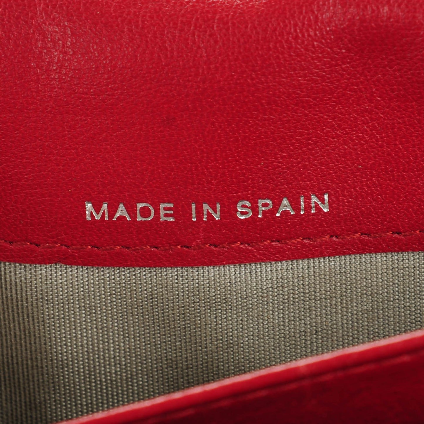 Patent Quilted Brilliant Yen Wallet Red