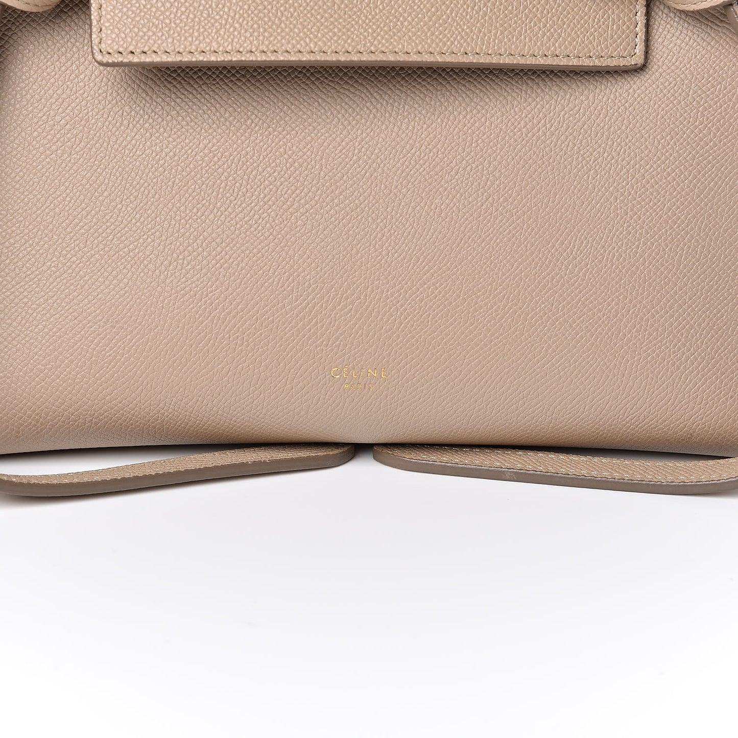 Grained Calfskin Micro Belt Bag Light Taupe