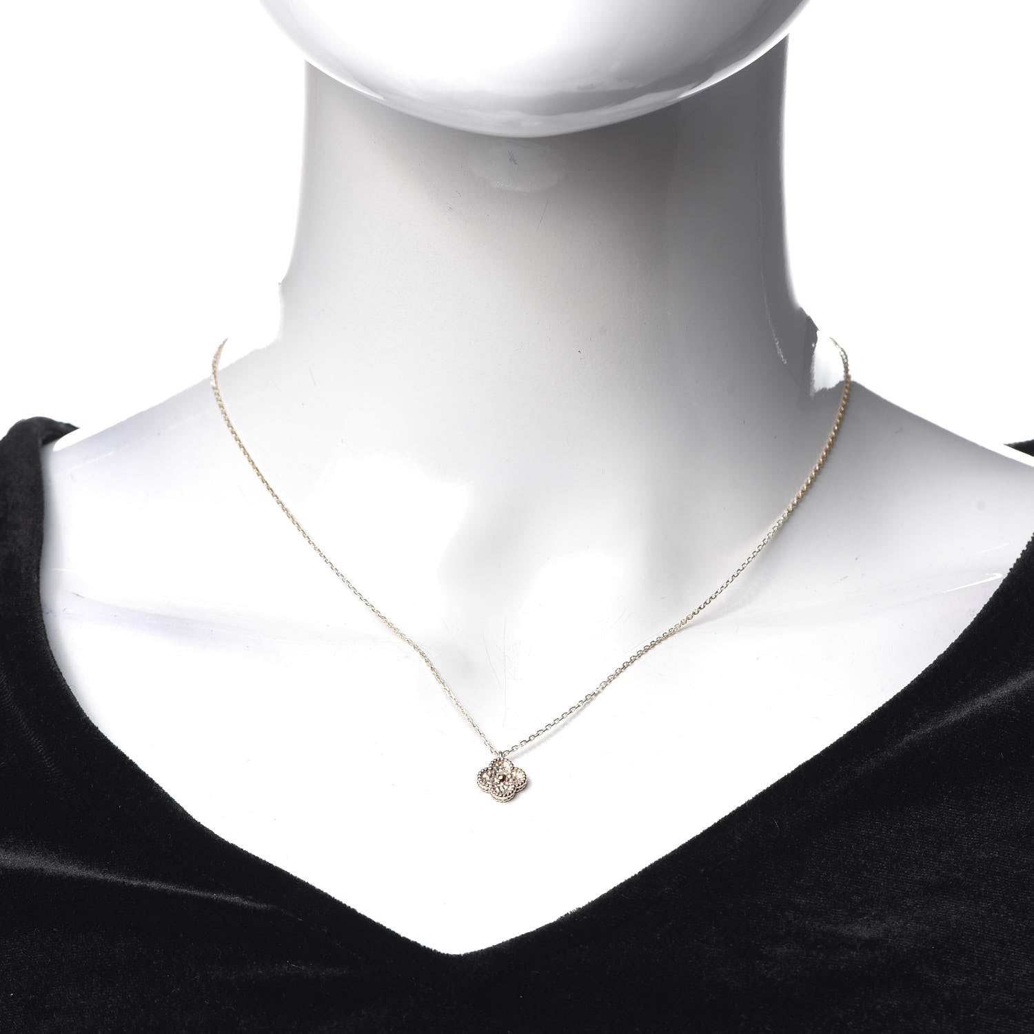 Van Cleef & Arpels 18K Rose Gold Sweet Alhambra Pendant Necklace 2 of 8