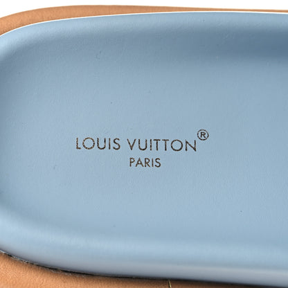 Louis Vuitton Monogram Denim LV Bliss Womens Comfort Mules 39 Turquoise 9 of 10