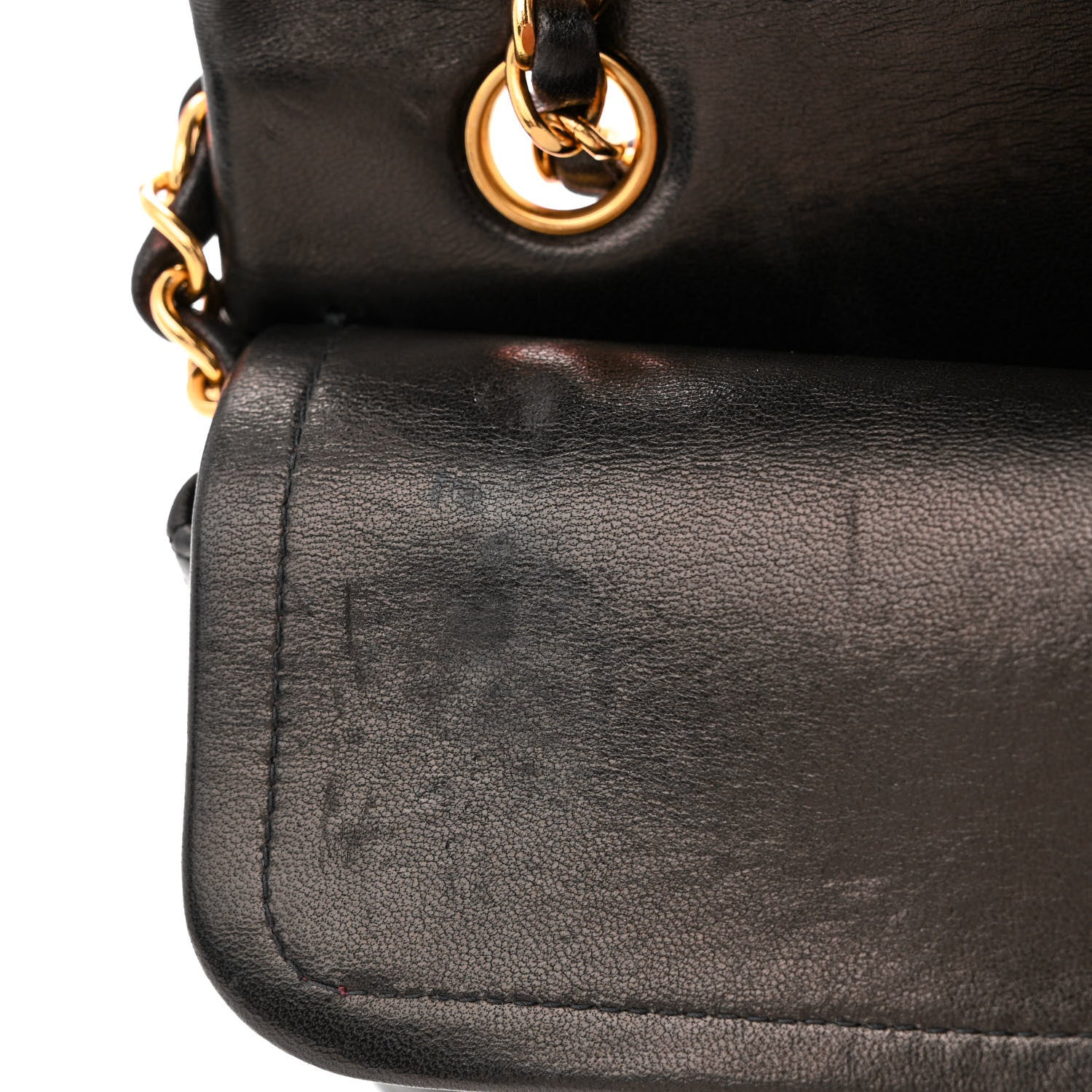 Chanel Lambskin Quilted Small Double Flap Black 11 of 15
