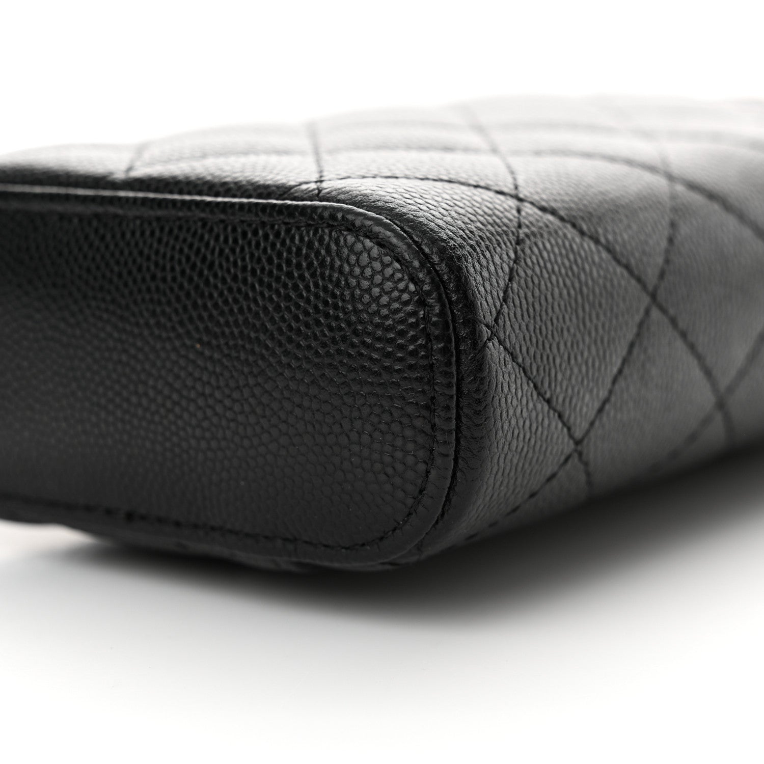 Chanel Caviar Quilted Phone Holder With Chain Black 10 of 11